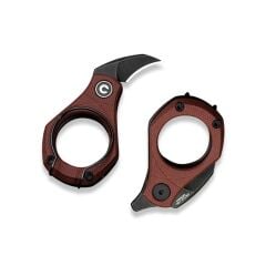 Civivi Pyrus Burgundy G10 Handle Black Stonewashed 14C28N Blade Çakı