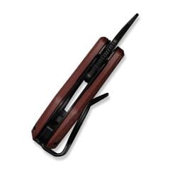 Civivi Pyrus Burgundy G10 Handle Black Stonewashed 14C28N Blade Çakı