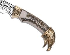 Bora 310 Dragon Geyik Boynuzu Sap Gravürlü Bıçak