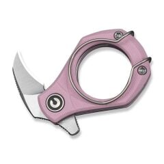 Civivi Pyrus Powder Pink G10 Handle Satin Finished 14C28N Blade Çakı