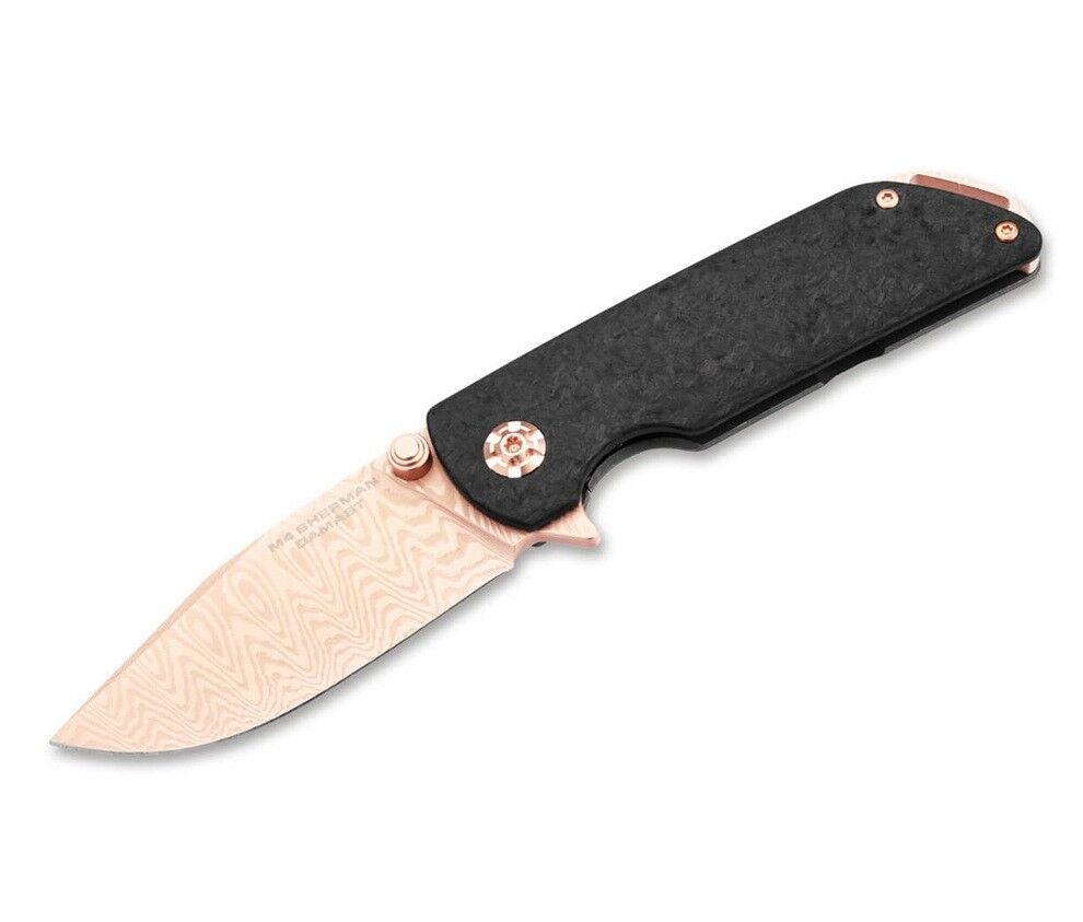 Böker Manufaktur M4 Sherman Damast Rose Gold Çakı