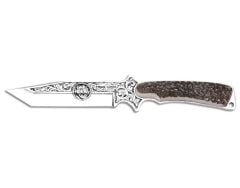 Bora 410 Shogun Geyik Boynuzu Sap Gravürlü Bıçak