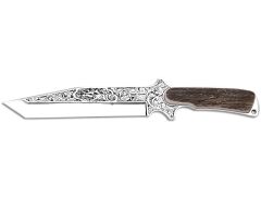 Bora 504 Büyük Shogun Geyik Boynuzu Sap Gravürlü Bıçak
