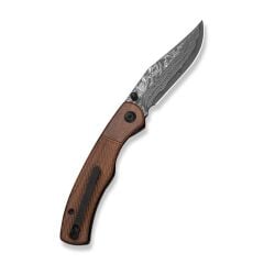 Civivi Clingman Milled Guibourtia Wood Handle Damascus Blade Çakı