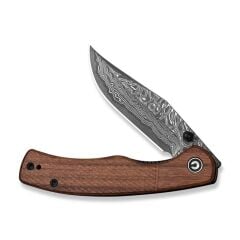 Civivi Clingman Milled Guibourtia Wood Handle Damascus Blade Çakı
