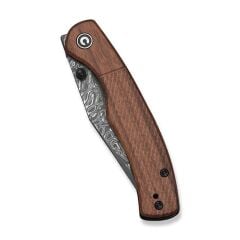 Civivi Clingman Milled Guibourtia Wood Handle Damascus Blade Çakı
