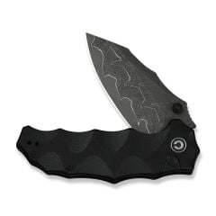Civivi Natterjack Milled Black G10 Handle Damascus Blade Çakı