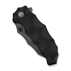 Civivi Natterjack Milled Black G10 Handle Damascus Blade Çakı