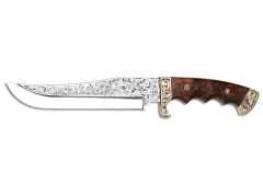 Bora 509 Black Bear Epoksi Ceviz Gravürlü Bıçak