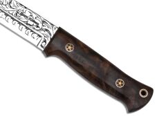 Bora 511 Survivor Kök Ceviz Sap Gravürlü Bıçak