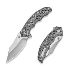 Civivi Pentad Black / White Vortex Micarta Handle Satin Finished Nitro-V Blade Çakı