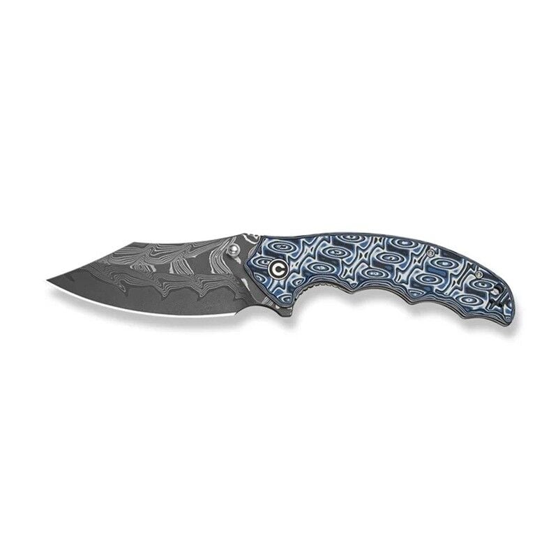 Civivi Pentad Black / White Vortex Micarta Handle Damascus Blade Çakı