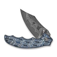 Civivi Pentad Black / White Vortex Micarta Handle Damascus Blade Çakı