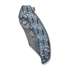 Civivi Pentad Black / White Vortex Micarta Handle Damascus Blade Çakı