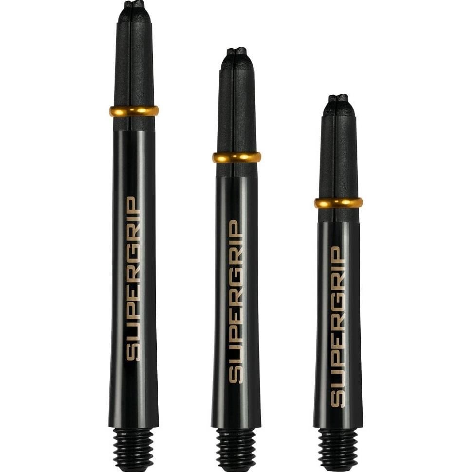Harrows Supergrip Dart Shafts Siyah Altın - Medium