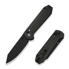Civivi Over Yonder Dark Green Canvas Micarta Handle Black Stonewashed 14C28N Blade Çakı