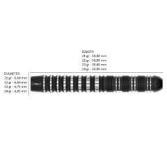 Red Dragon Sable 01 Paralllel Switch Points %90 Tungsten Çelik Uçlu Dart Oku