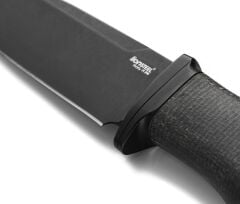 Lionsteel Acha Black Burlap Black Blade Mikarta Bıçak