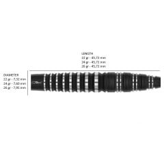 Red Dragon Sable 03 Bomb Switch Points %90 Tungsten Çelik Uçlu Dart Oku