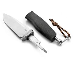 Lionsteel Acha Black Burlap Mikarta Bıçak