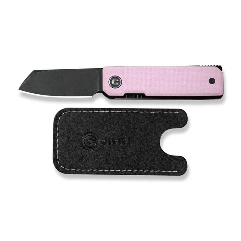 Civivi Kukei Powder Pink G10 Handle Black Stonewashed Nitro-V Blade Çakı