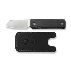 Civivi Kukei Twill Carbon Fiber Overlay On Black G10 Handle Satin Finished Nitro-V Blade Çakı