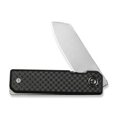 Civivi Kukei Twill Carbon Fiber Overlay On Black G10 Handle Satin Finished Nitro-V Blade Çakı