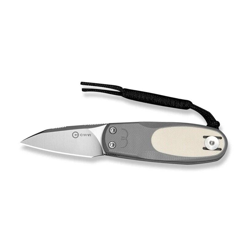 Civivi Purr Gray & Ivory G10 Handle Satin Finished Nitro-V Blade Çakı