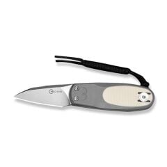 Civivi Purr Gray & Ivory G10 Handle Satin Finished Nitro-V Blade Çakı
