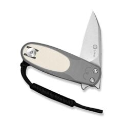 Civivi Purr Gray & Ivory G10 Handle Satin Finished Nitro-V Blade Çakı