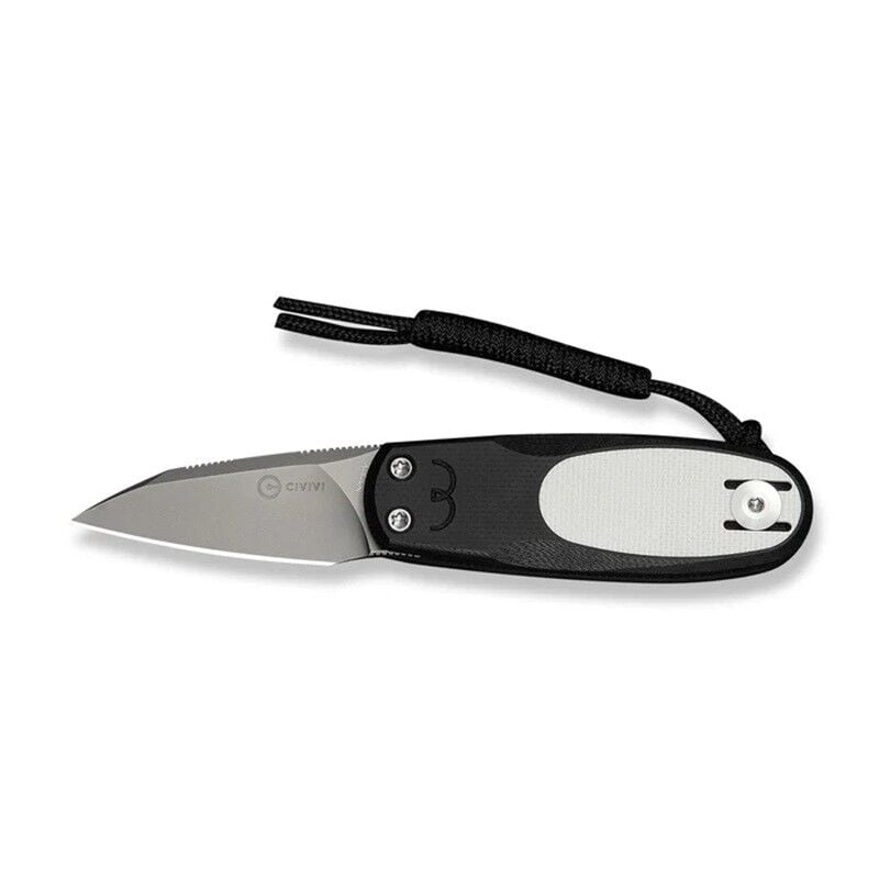 Civivi Purr Black & White G10 Handle Stonewashed Nitro-V Blade Çakı