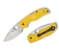 Spyderco Native 5 Salt Yellow Lightweight CPM Magnacut Plainedge Çakı
