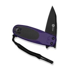 Civivi Purr Purple & Black G10 Handle Black Stonewashed  Nitro-V Blade Çakı