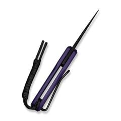 Civivi Purr Purple & Black G10 Handle Black Stonewashed  Nitro-V Blade Çakı