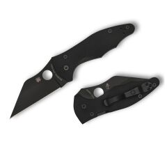 Spyderco Yojimbo 2 Black G-10 Black Blade Plainedge Çakı