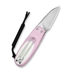 Civivi Purr Powder Pink & White G10 Handle Satin Finished Nitro-V Blade Çakı