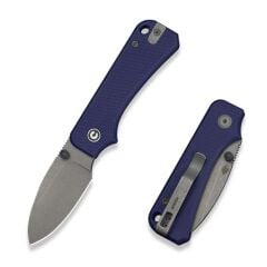 Civivi Baby Banter Slip Joint Blue G10 Handle Gray Stonewashed Nitro-V Blade Çakı