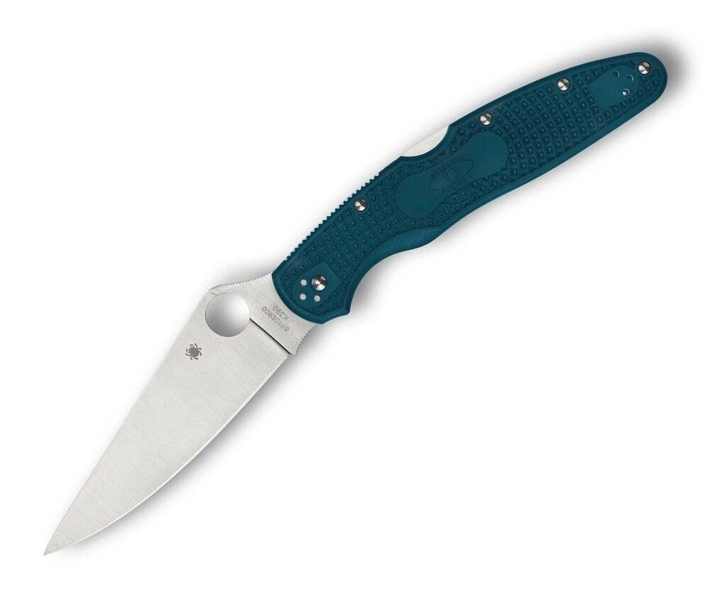 Spyderco Police 4 Blue Lightweight K390 Plainedge Çakı