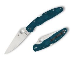 Spyderco Police 4 Blue Lightweight K390 Plainedge Çakı