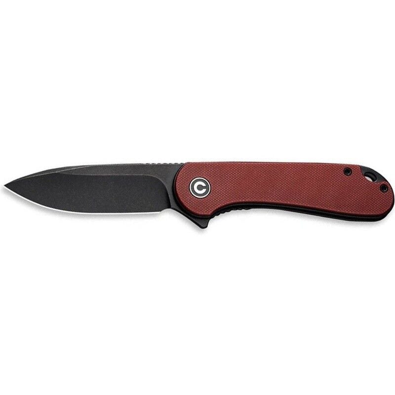 Civivi Elementum Burgundy G10 Handle Black Stonewashed D2 Blade Çakı