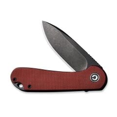 Civivi Elementum Burgundy G10 Handle Black Stonewashed D2 Blade Çakı