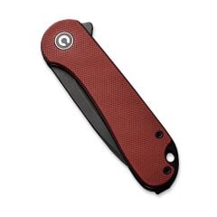 Civivi Elementum Burgundy G10 Handle Black Stonewashed D2 Blade Çakı