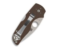 Spyderco SP Lil Native Mid Backlock Brown G-10 CPM15V Plainedge Çakı