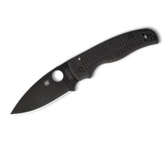Spyderco Shaman Salt Black G-10 CPM Magnacut Black Blade Plainedge Çakı