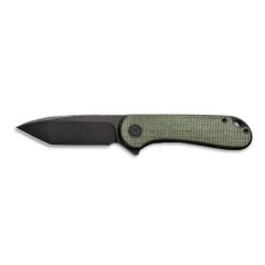 Civivi Elementum Green Canvas Micarta Handle Black Stonewashed D2 Blade,Tanto Çakı