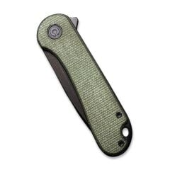 Civivi Elementum Green Canvas Micarta Handle Black Stonewashed D2 Blade,Tanto Çakı