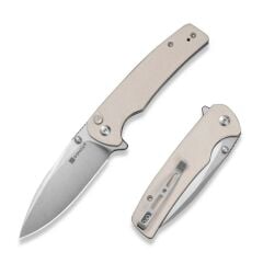 Sencut Sachse Ivory G10 Handle Satin Finished 9Cr18MoV Blade Çakı