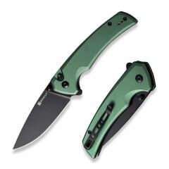 Sencut Serene Green Aluminum Handle Black D2 Blade Çakı