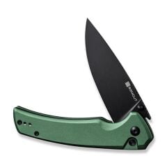 Sencut Serene Green Aluminum Handle Black D2 Blade Çakı