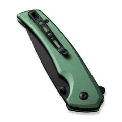Sencut Serene Green Aluminum Handle Black D2 Blade Çakı